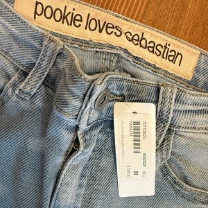Pookie Loves Sebastian Light Blue Flare Jeans- Italian flare ultra stretch